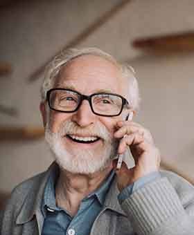 Man talking on a phone